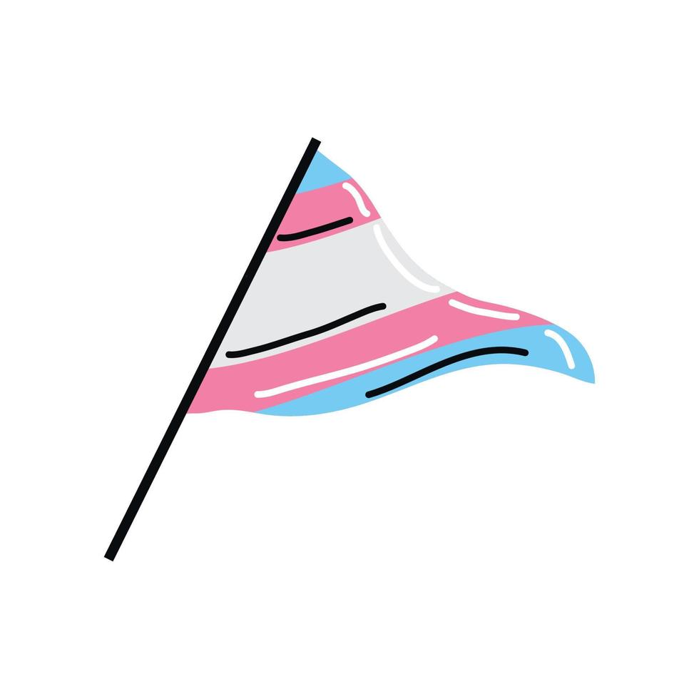 lgbt-transgender-flagge vektor