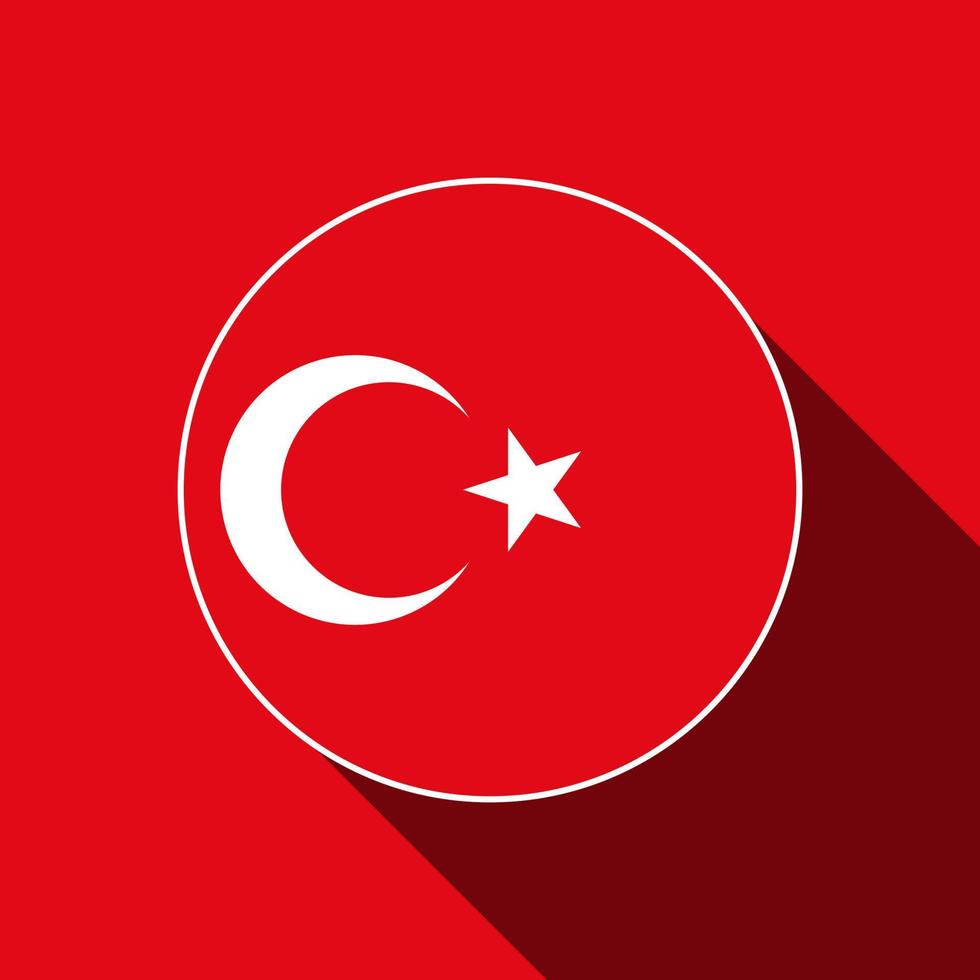 Land Türkei. türkei flagge. Vektor-Illustration. vektor