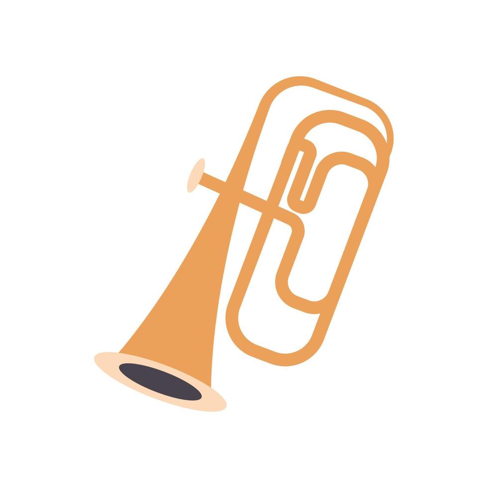 Trompetenmusikinstrument vektor