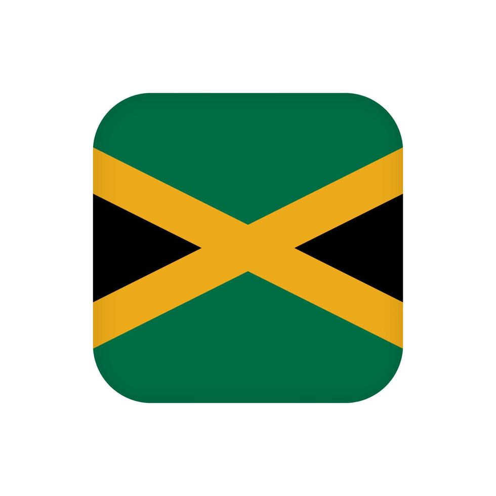 jamaica flagga, officiella färger. vektor illustration.