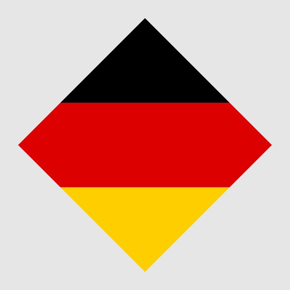 Deutschlandflagge, offizielle Farben. Vektor-Illustration. vektor