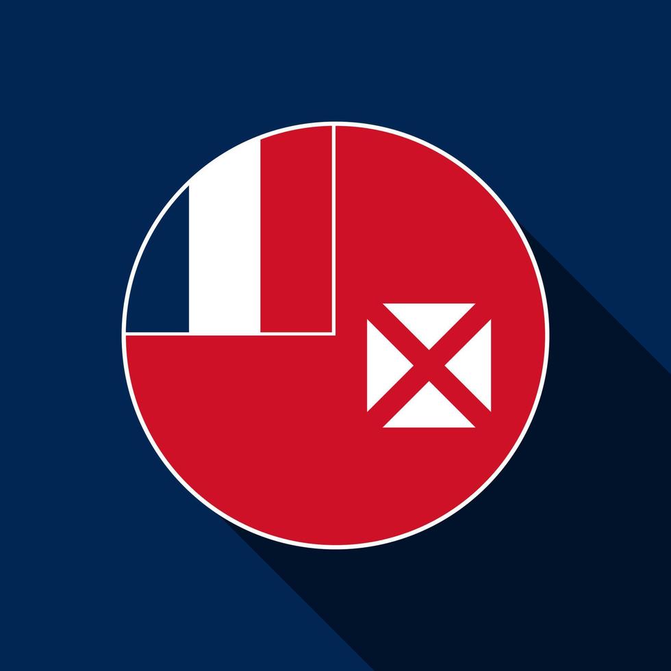 Land Wallis und Futuna. wallis und futuna flagge. Vektor-Illustration. vektor