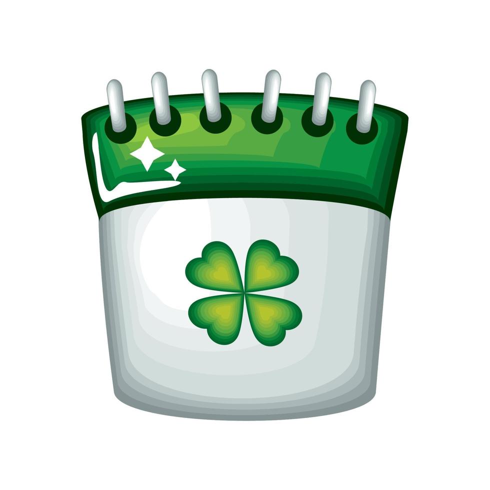 st patricks day kalender vektor