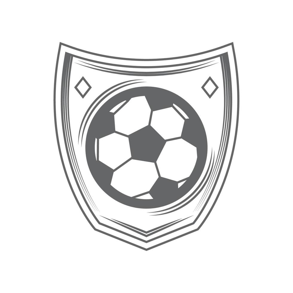 Fußballsportlabel vektor