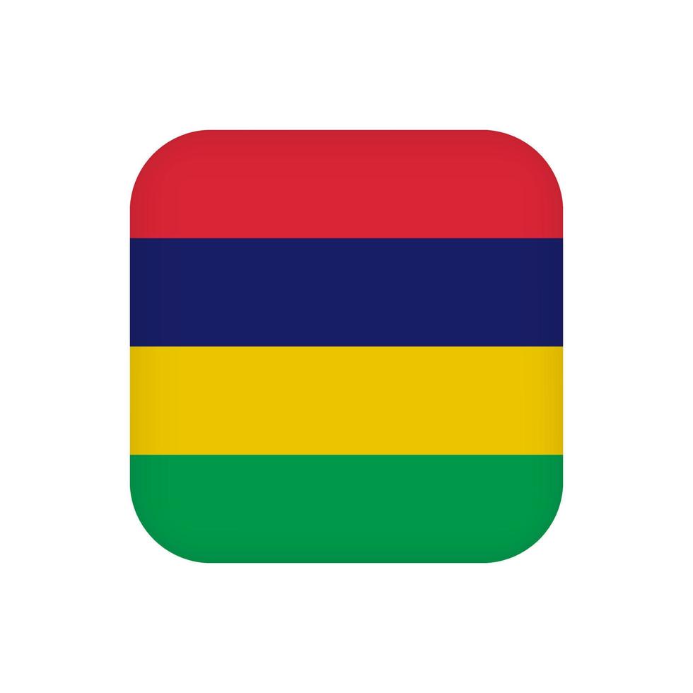 Mauritius flagga, officiella färger. vektor illustration.