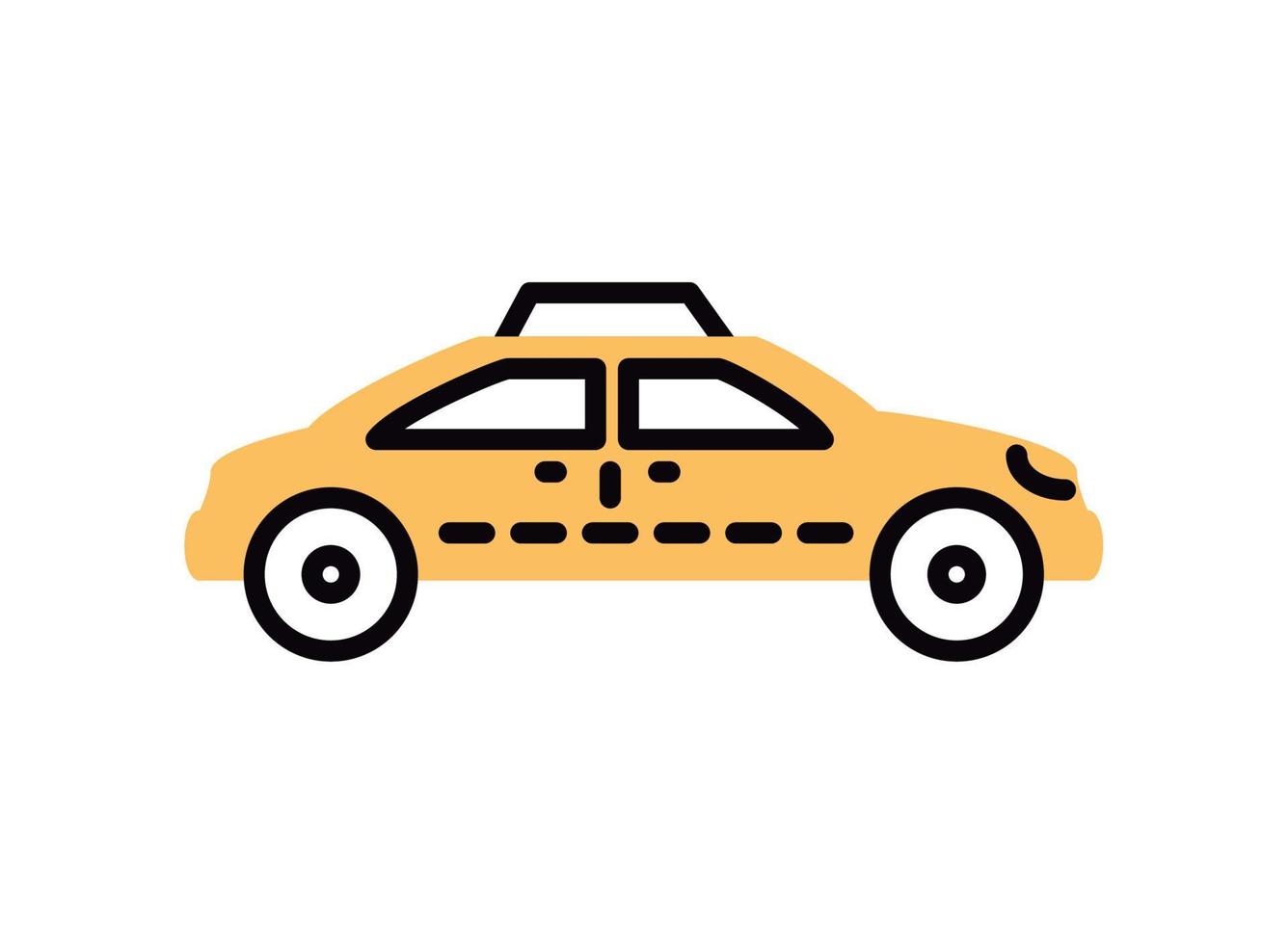 Taxi-Transport-Symbol vektor