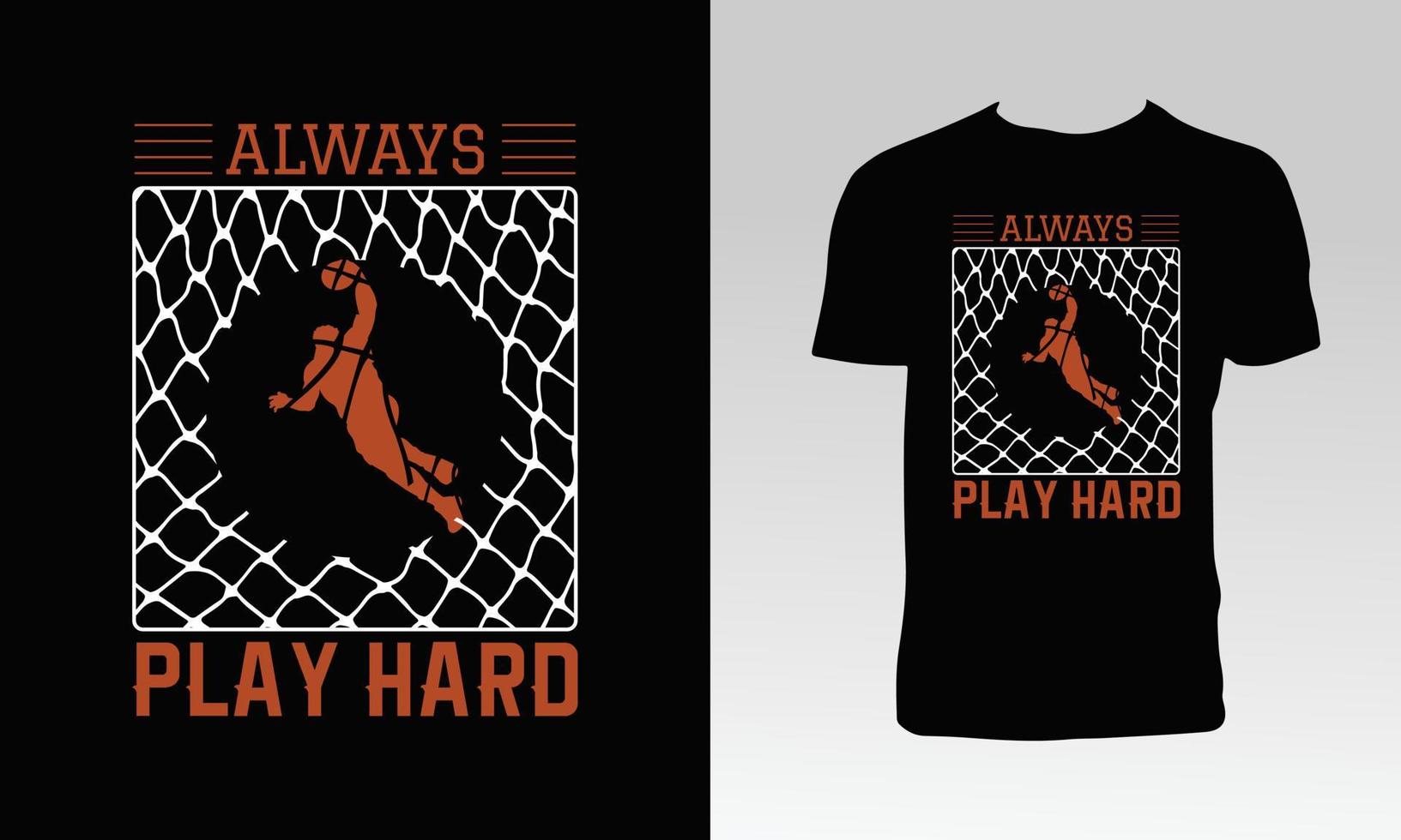 stylisches Basketball-T-Shirt Design vektor
