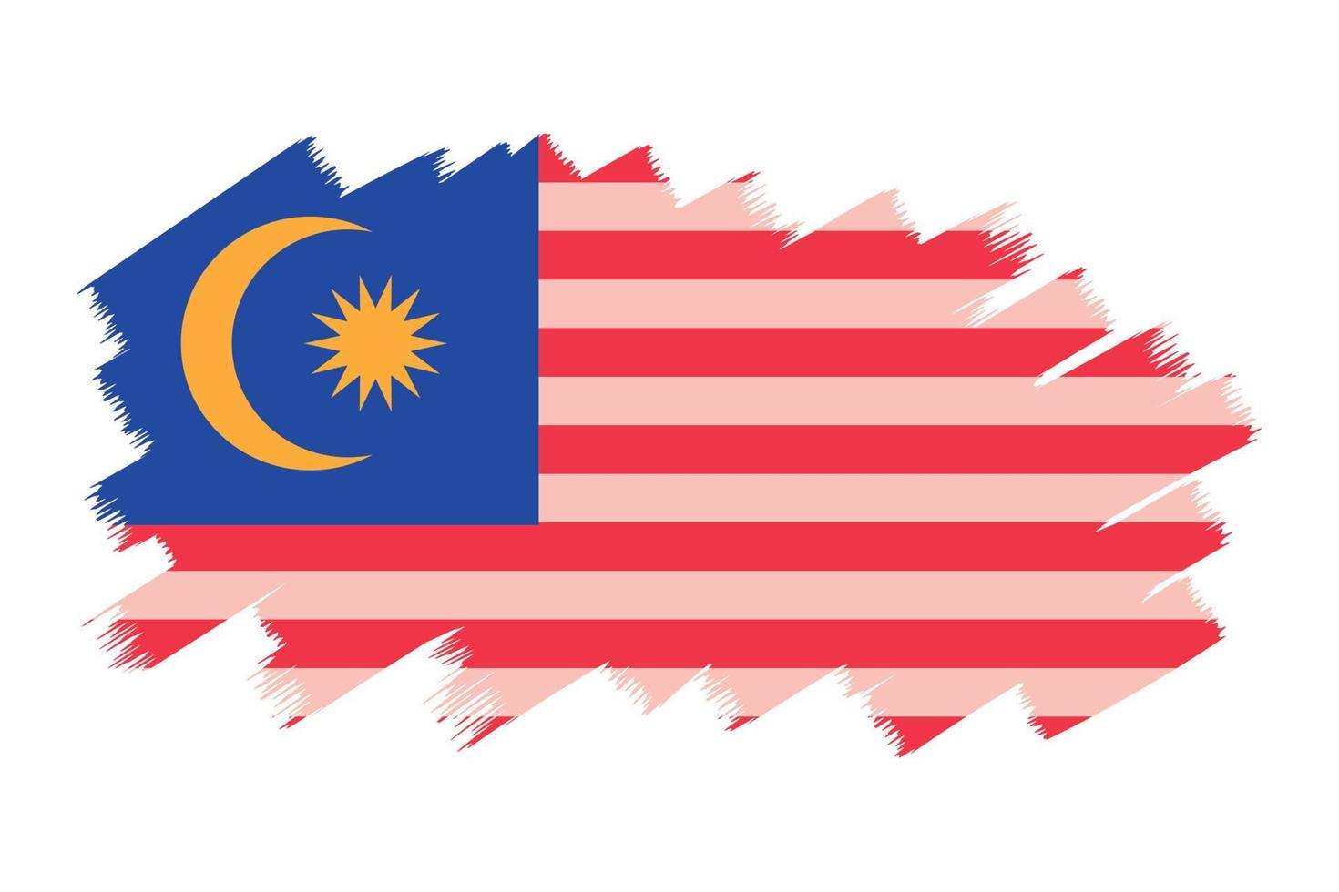 Flagge von Malaysia vektor