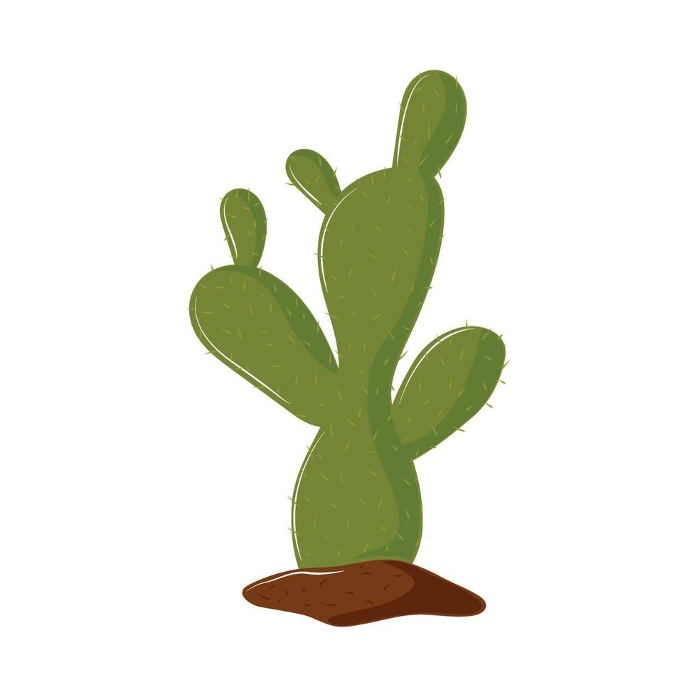 kaktus natur ikon vektor