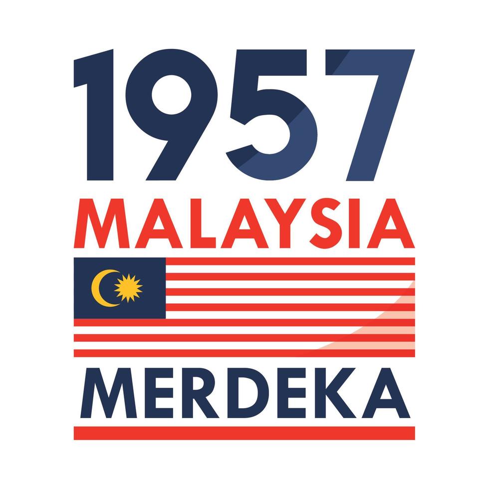 Unabhängigkeitstag 1957 Malaysia vektor