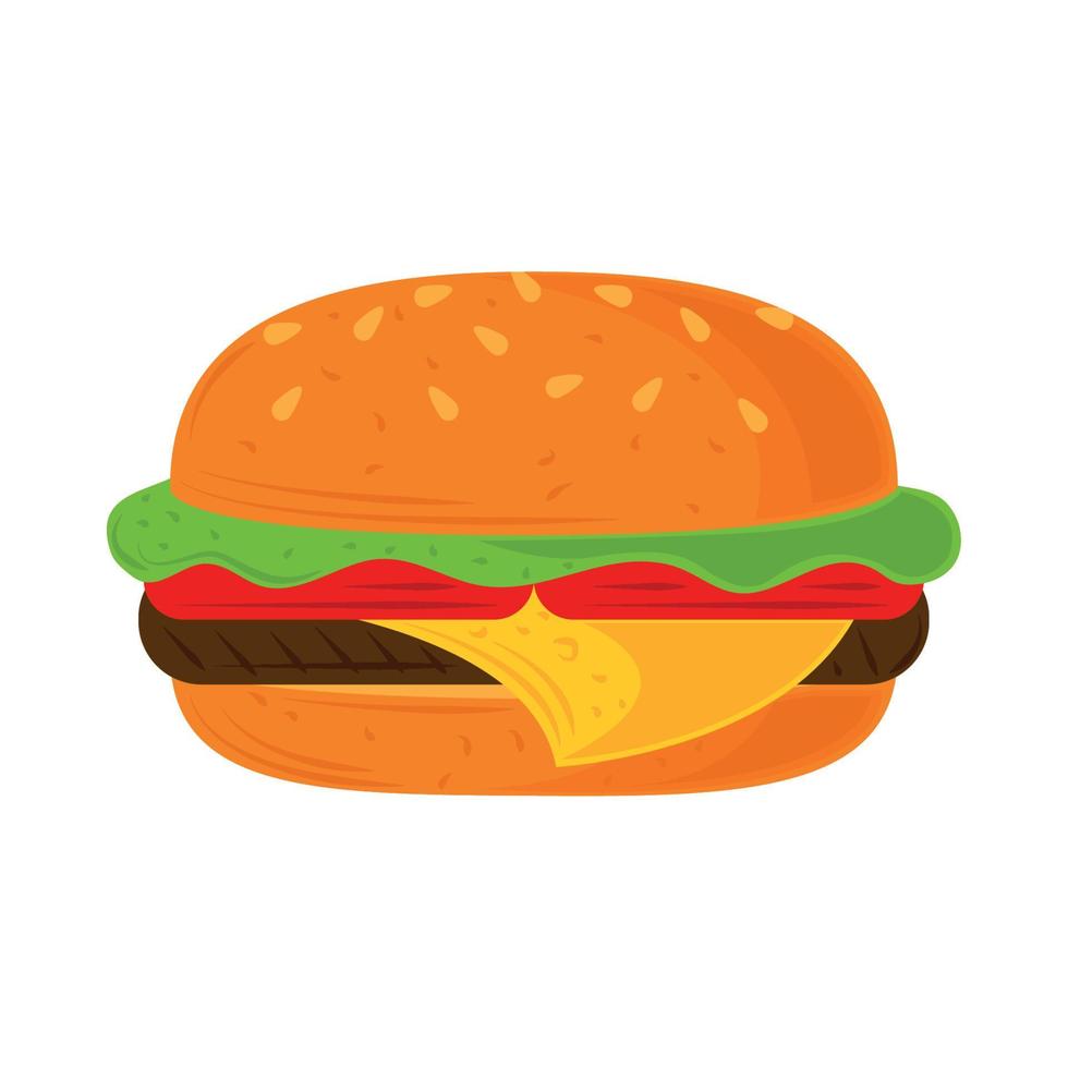 Burger-Fastfood vektor