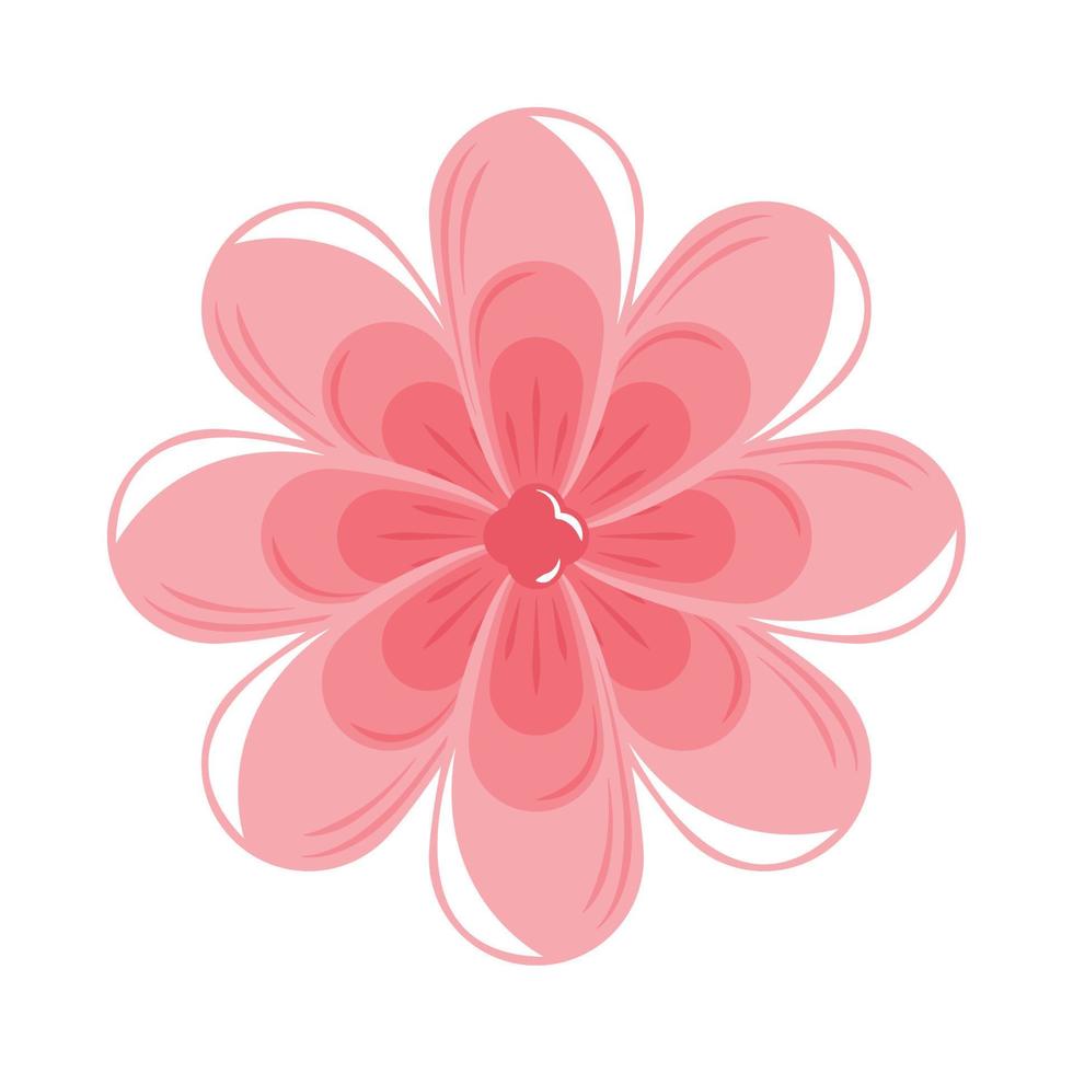 rosa Blumensymbol vektor
