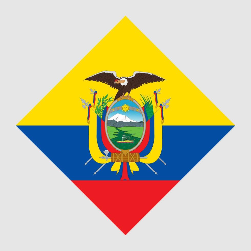 ecuador flagga, officiella färger. vektor illustration.