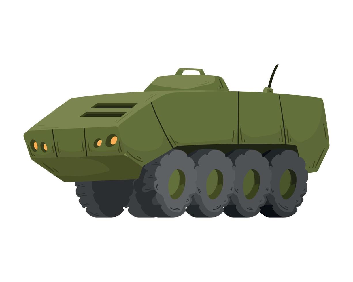 militära tankfordon vektor