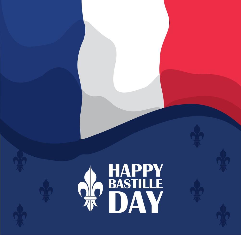 Happy Bastille Day Feier vektor