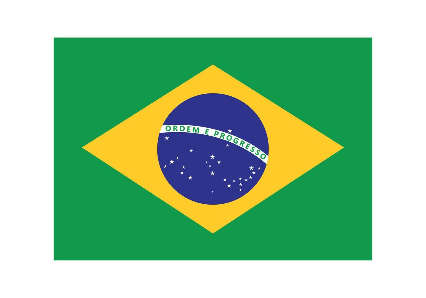 Emblem der brasilianischen Flagge vektor