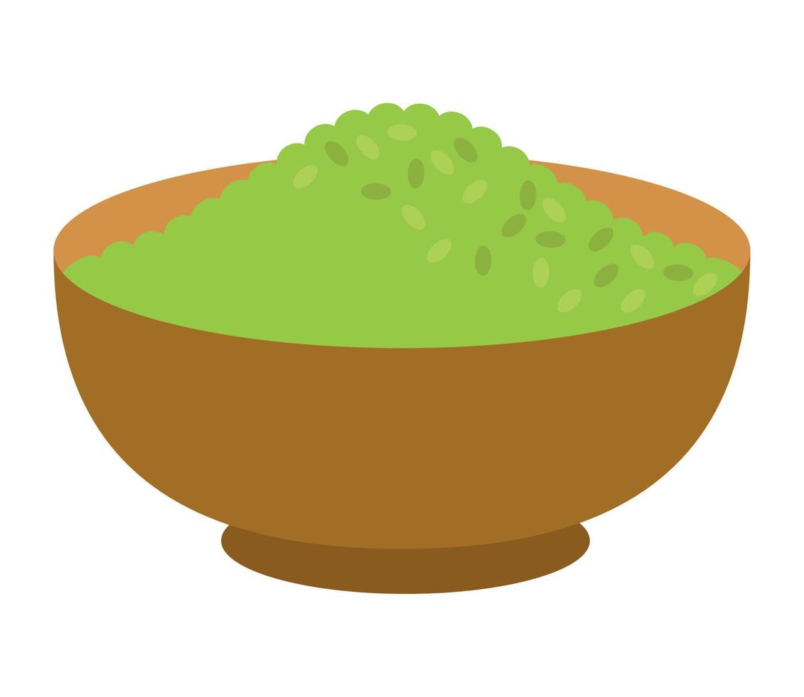 Japanisches Essen aus grünem Reis vektor