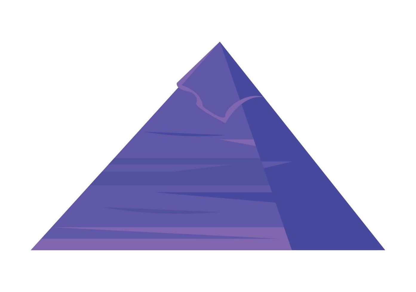 lila egyptisk pyramid vektor
