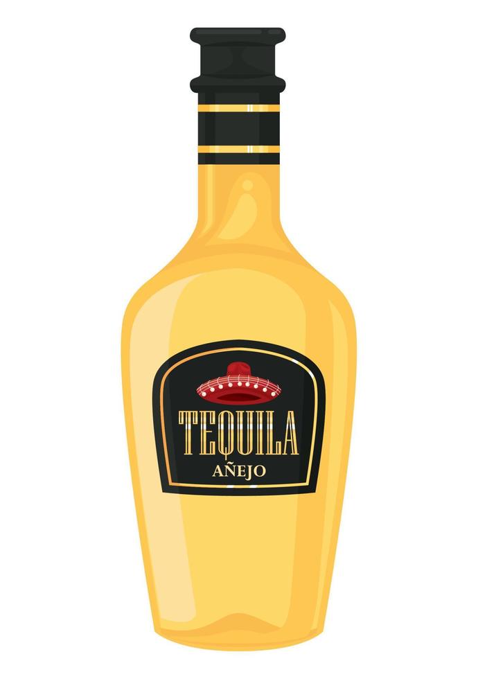 tequila flaskdryck vektor