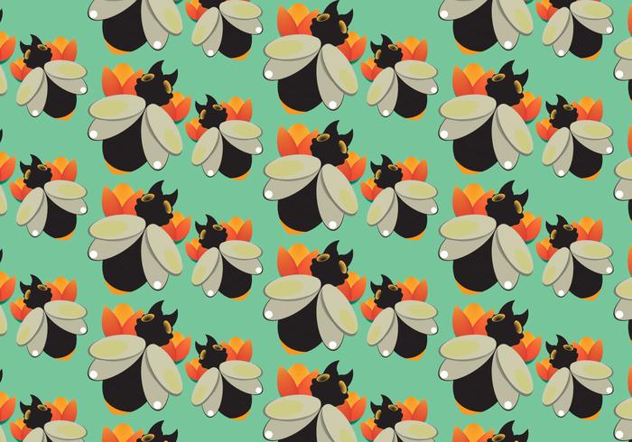 Free Black Termite Pattern Vektor