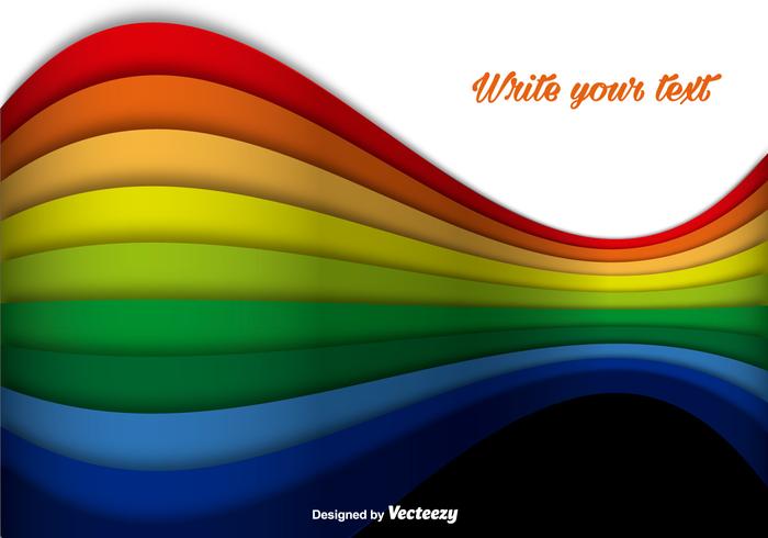 Abstrakt Rainbow Färgglada Linjer Vektor Bakgrund