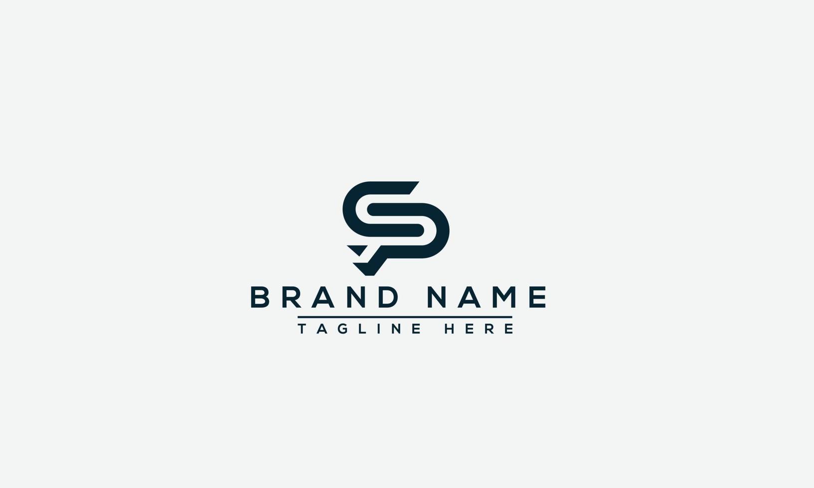 sp logotyp formgivningsmall vektor grafisk varumärke element.