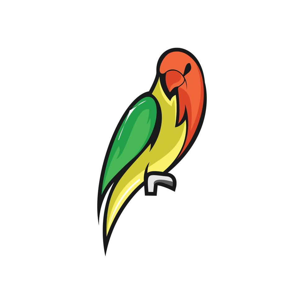 Papagei-Logo-Vektor vektor