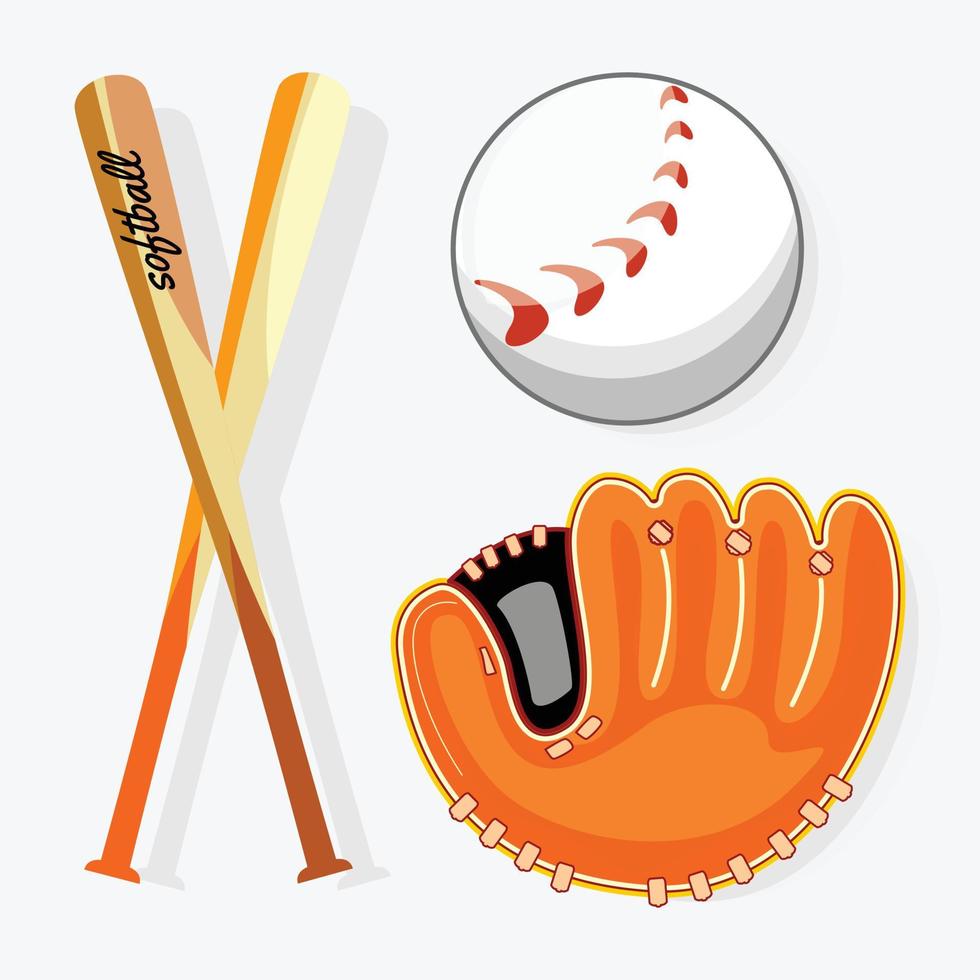 vorlagen, zeichen und logos für softball, vektorprämie vektor