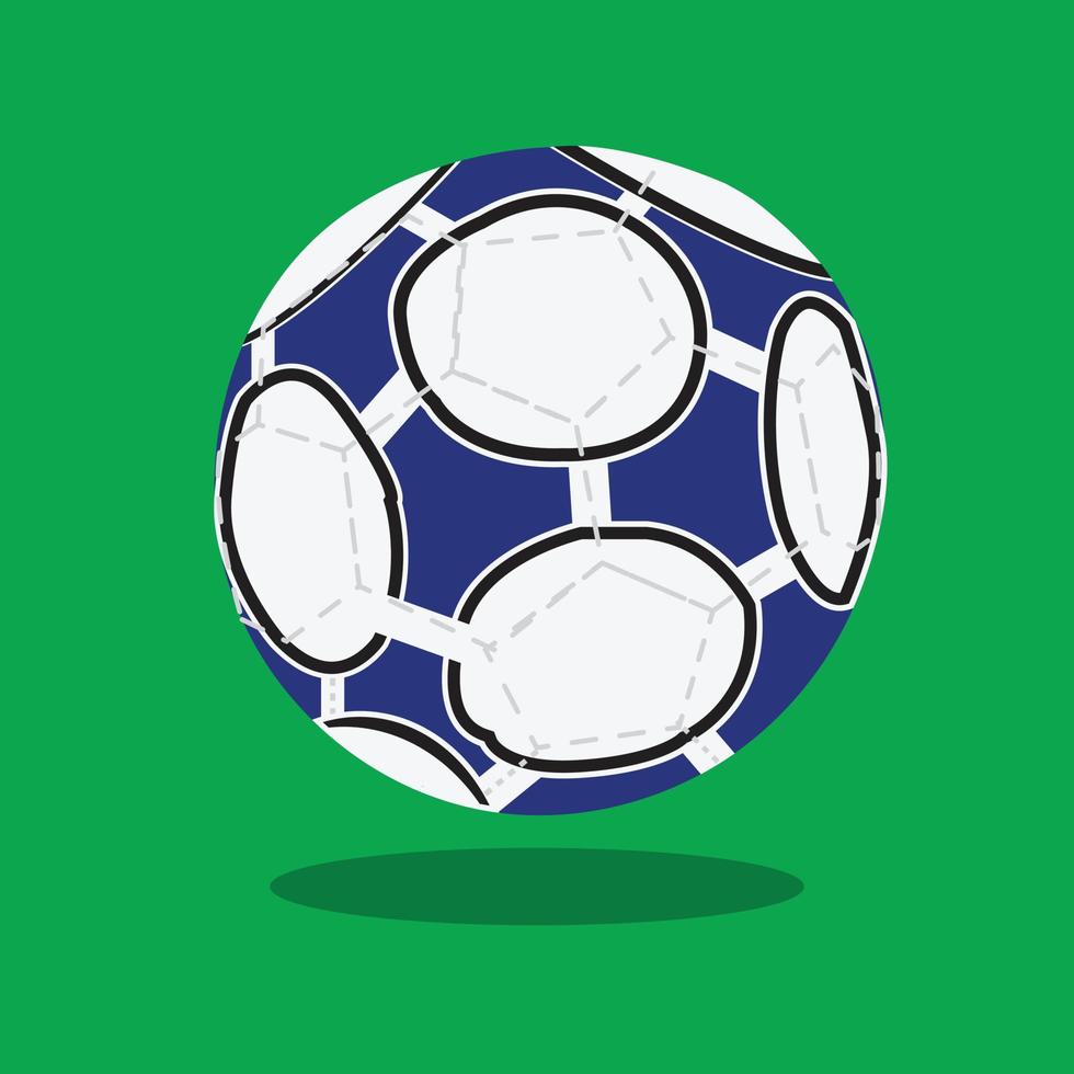 fotboll på en vit bakgrund, vektor