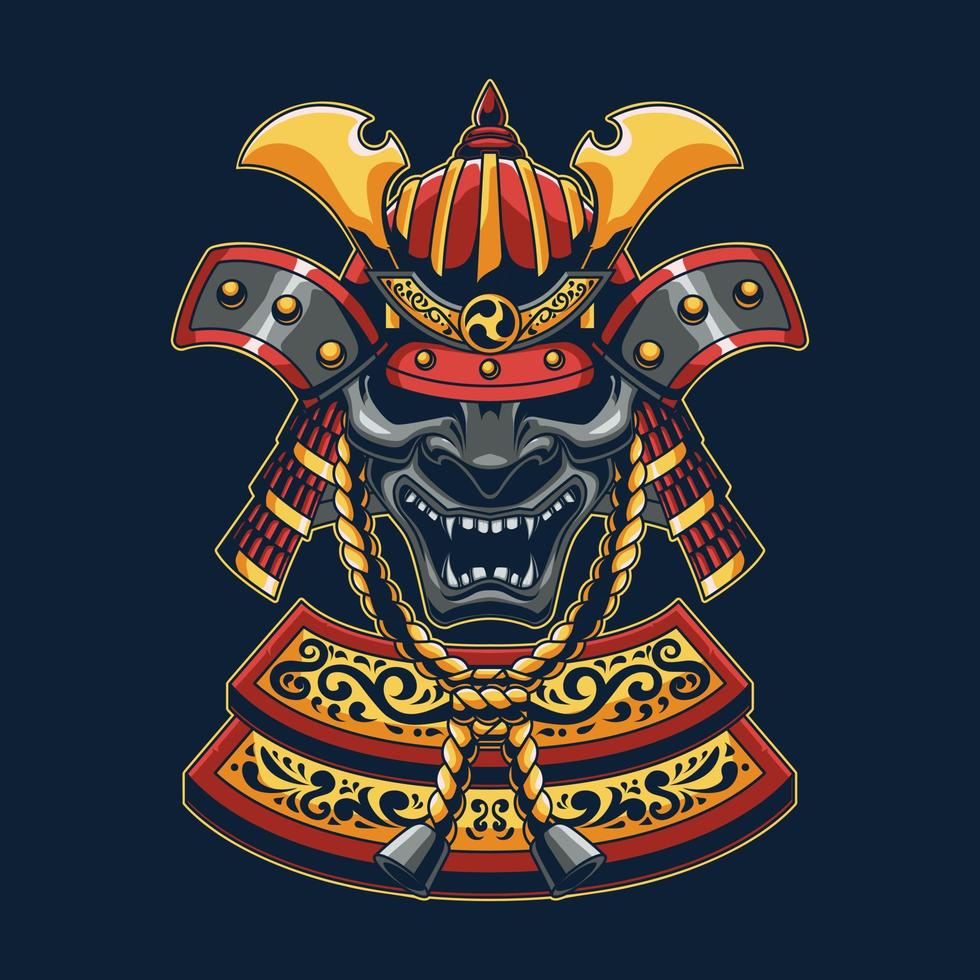 Illustration japanischer Samurai vektor