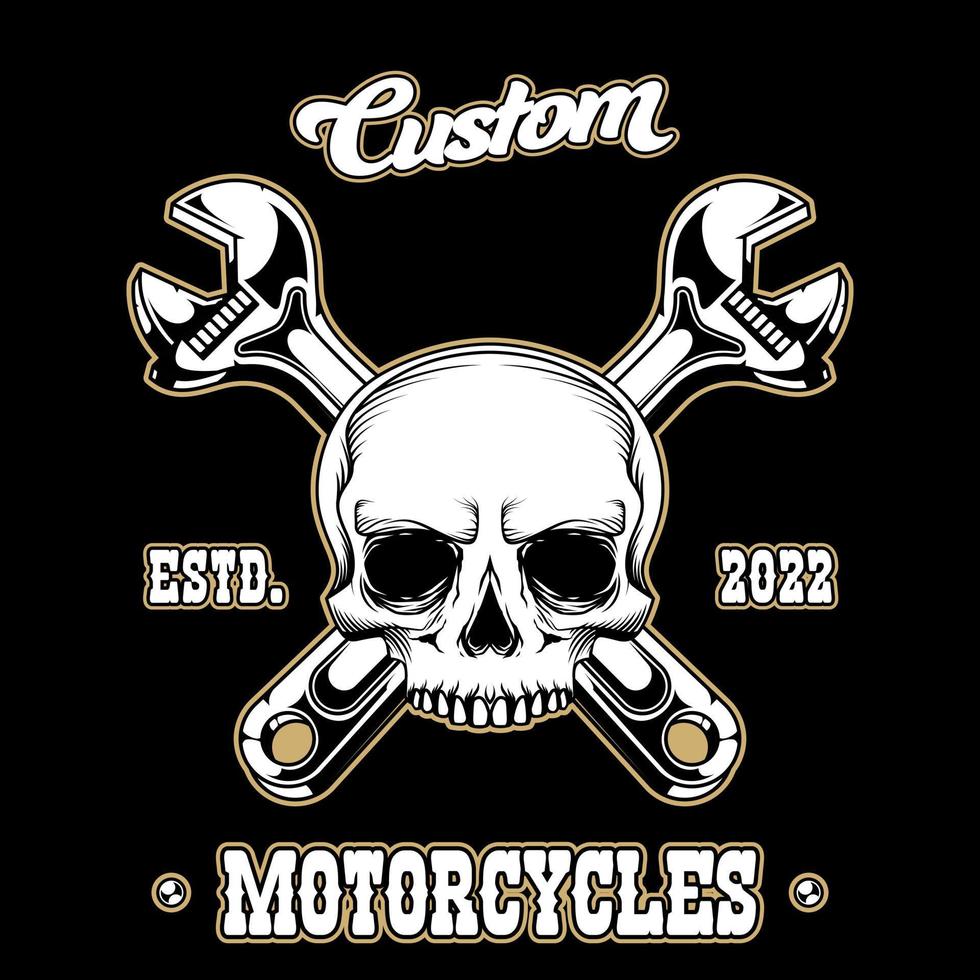 motorcykel klubb vektor lager illustration logotyp