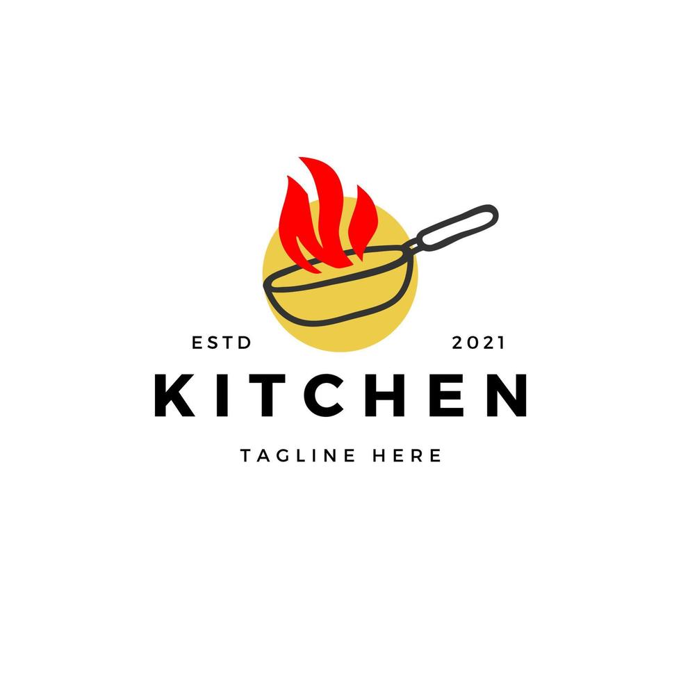 Kochlogo-Icon-Design-Vorlage vektor