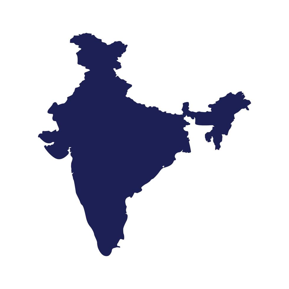 karta över Indien, Indien karta vektor