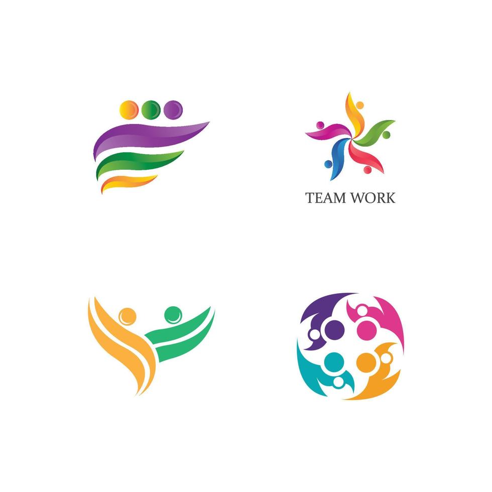 Logo-Vorlage für Adoption und Gemeinschaftspflege vektor