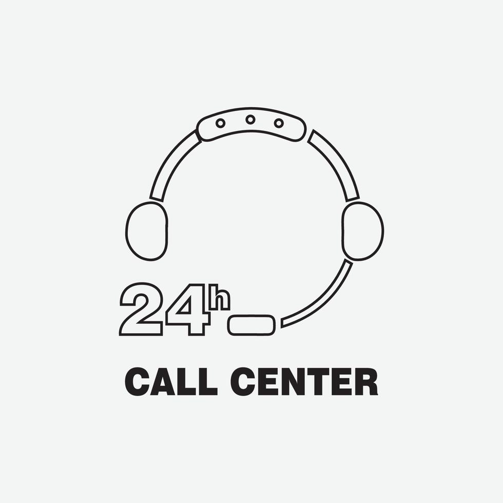 Callcenter-Symbol vektor