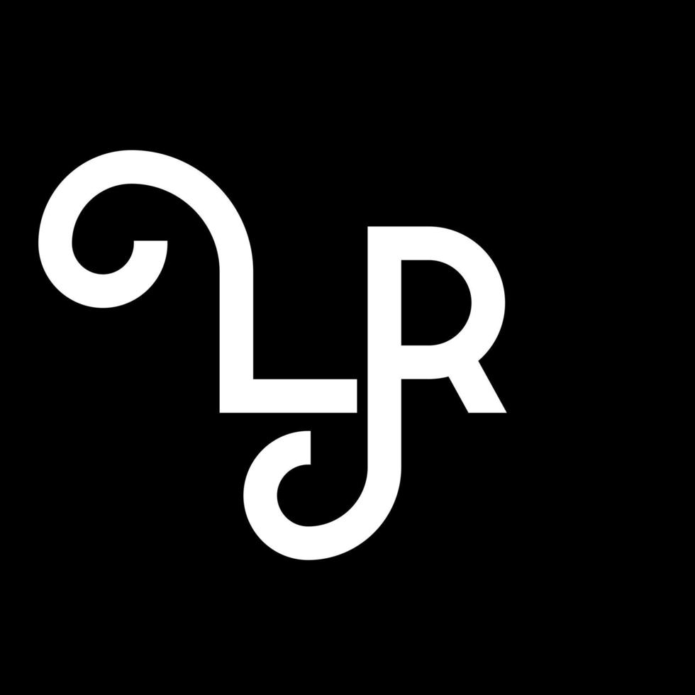 lp-Buchstaben-Logo-Design. Anfangsbuchstaben lp-Logo-Symbol. abstrakter Buchstabe lp minimale Logo-Designvorlage. lo Briefdesign-Vektor mit schwarzen Farben. lp-Logo vektor