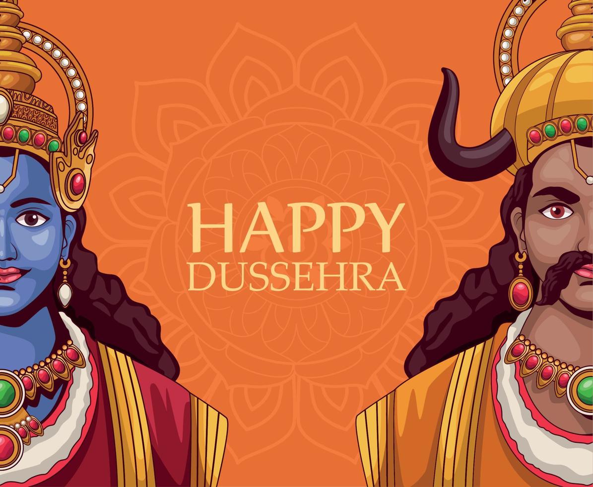 glad dussehra affisch vektor