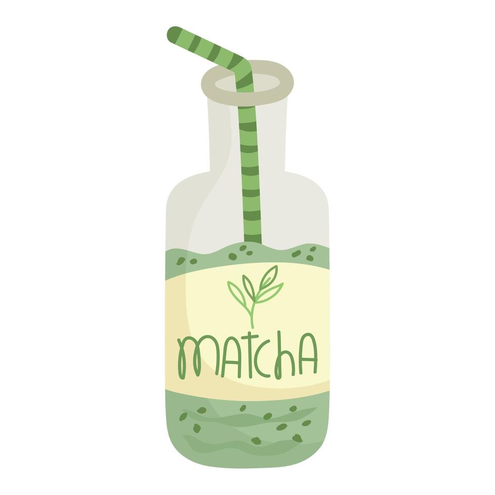 Matcha-Tee-Getränk vektor