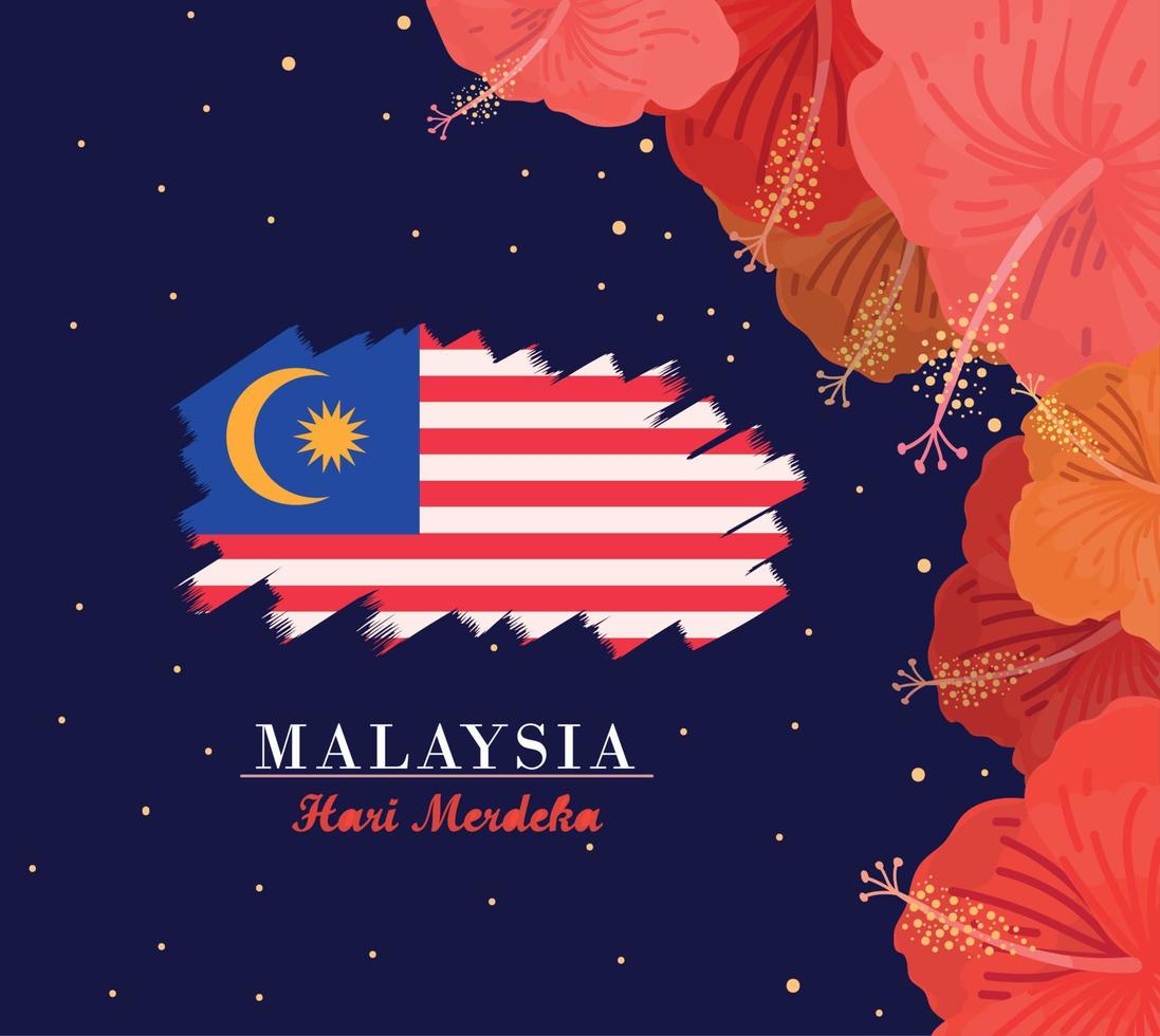 Malaysias självständighetsdag vektor