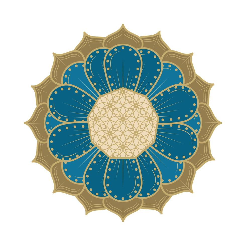 Mandala-Dekorationssymbol vektor