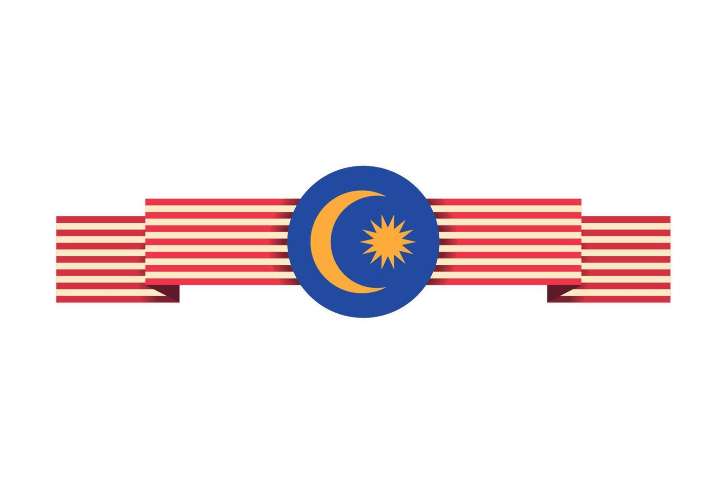 Patriotismus der malaysischen Flagge vektor