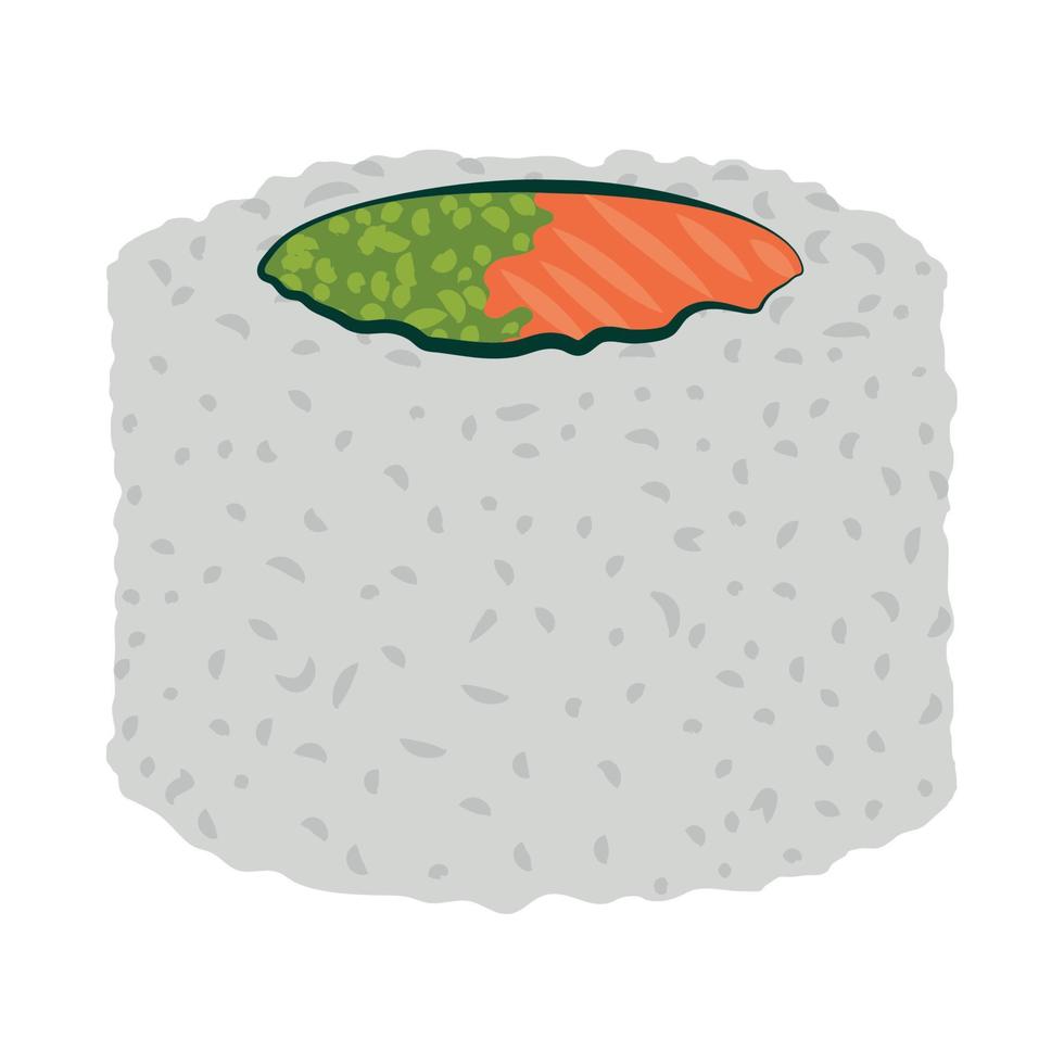 utsökt sushi mellanmål vektor