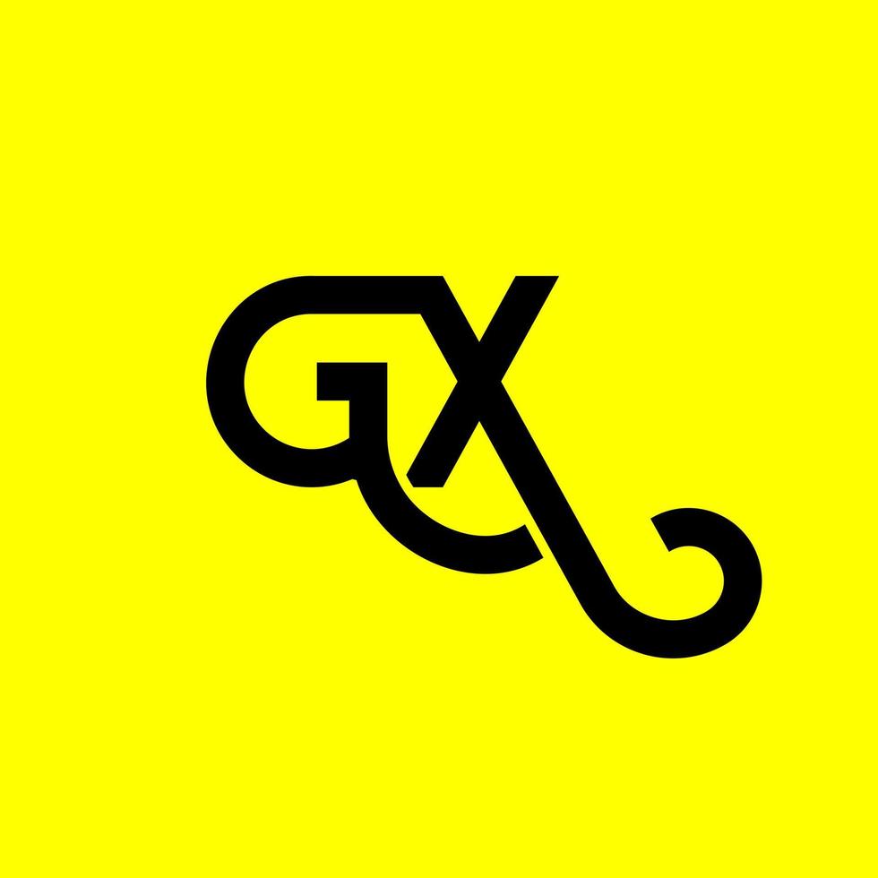 gx brev logotyp design på svart bakgrund. gx kreativa initialer brev logotyp koncept. gx bokstavsdesign. gx vit bokstavsdesign på svart bakgrund. gx, gx logotyp vektor