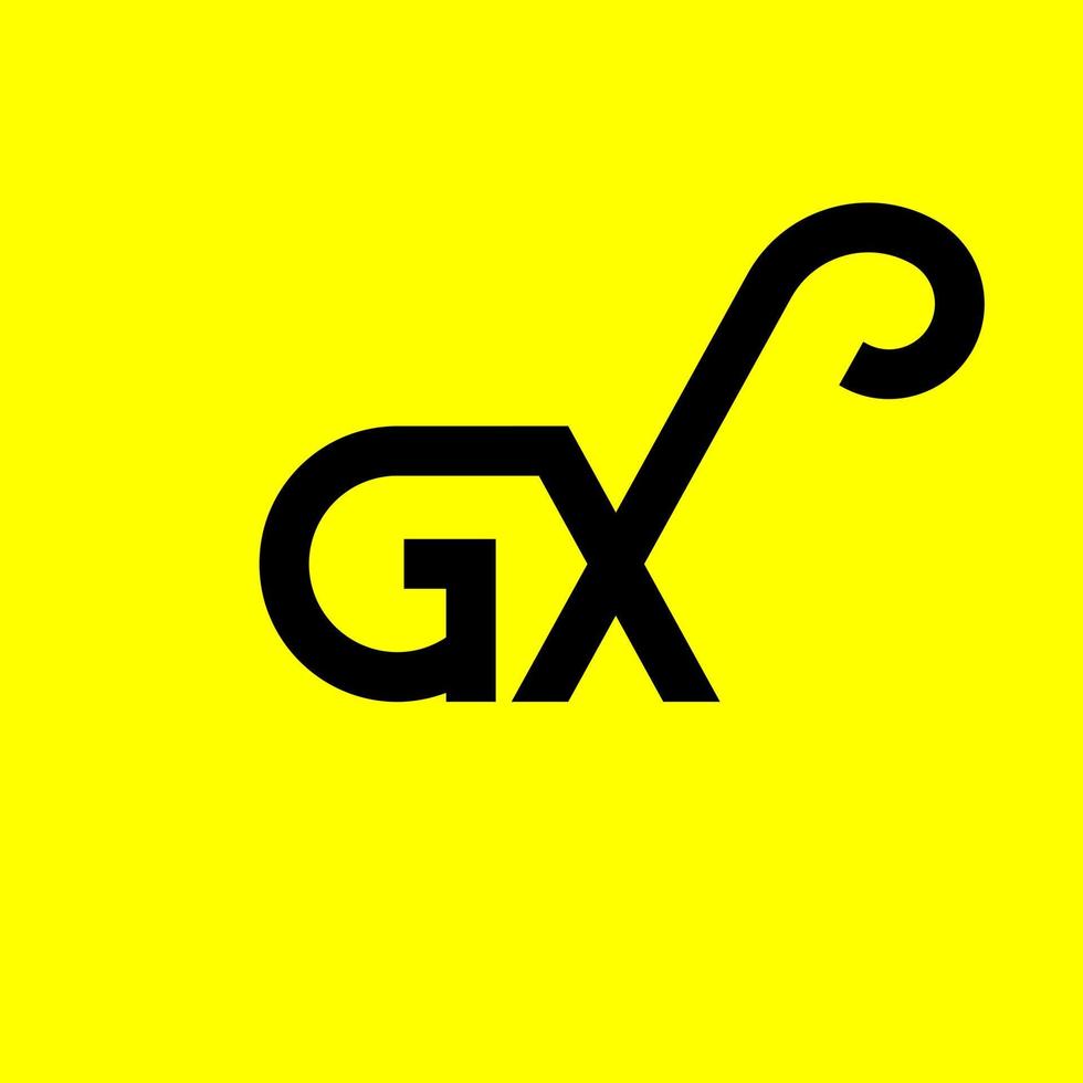 gx brev logotyp design på svart bakgrund. gx kreativa initialer brev logotyp koncept. gx bokstavsdesign. gx vit bokstavsdesign på svart bakgrund. gx, gx logotyp vektor