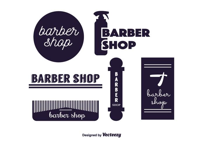 Barber Etiketter Vector