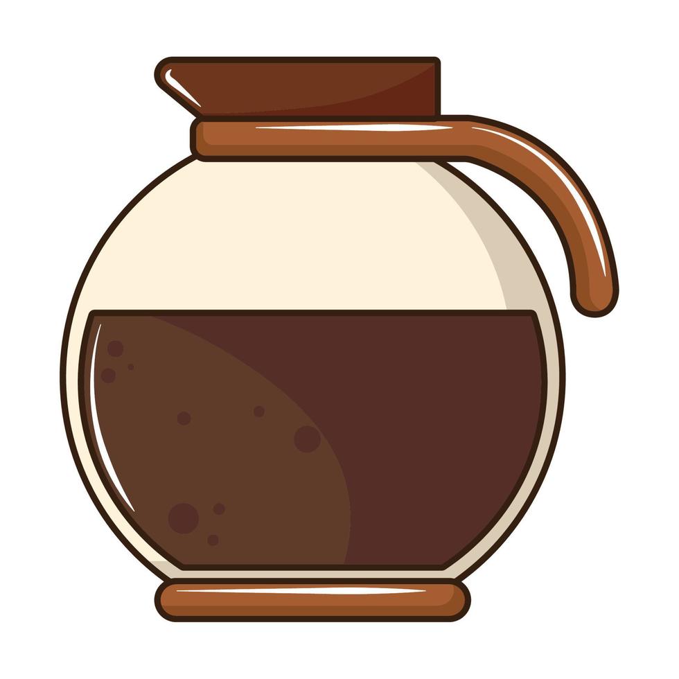 kaffebryggare ikon vektor