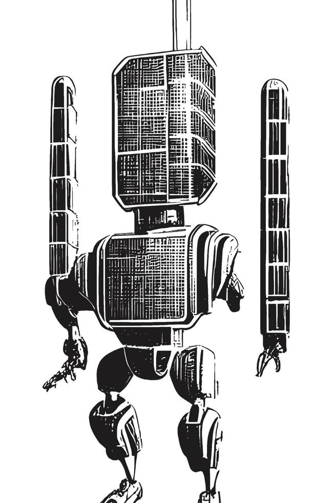 robot koncept konst tillgångar sci-fri samling vol. 1 vektor