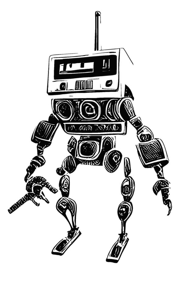 robot konceptkonst tillgång sci-fi samling vol. 1 vektor