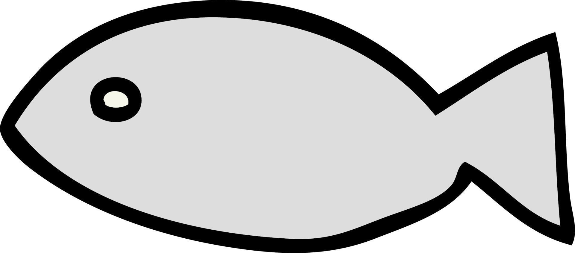 tecknad fisk symbol vektor