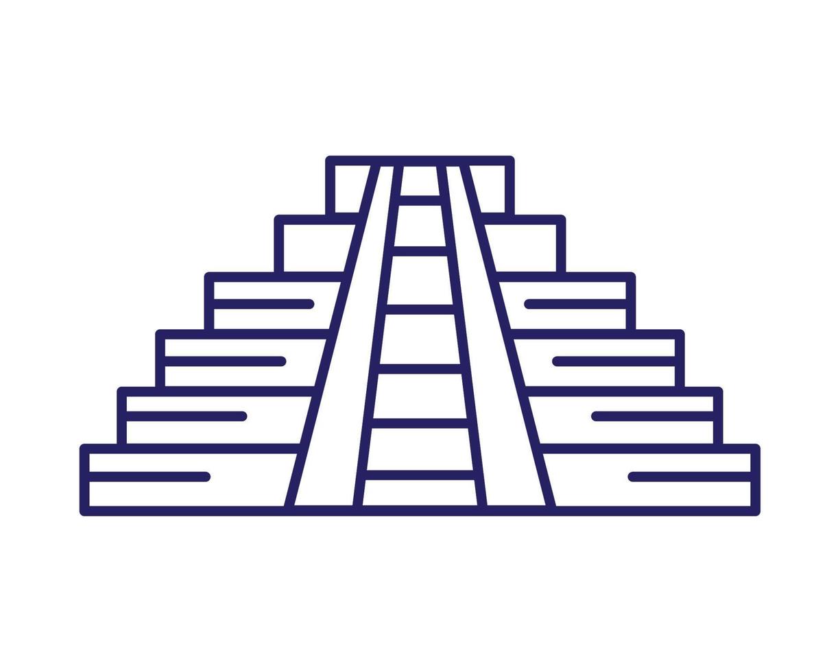 Maya-Pyramide mexikanisches Wahrzeichen vektor